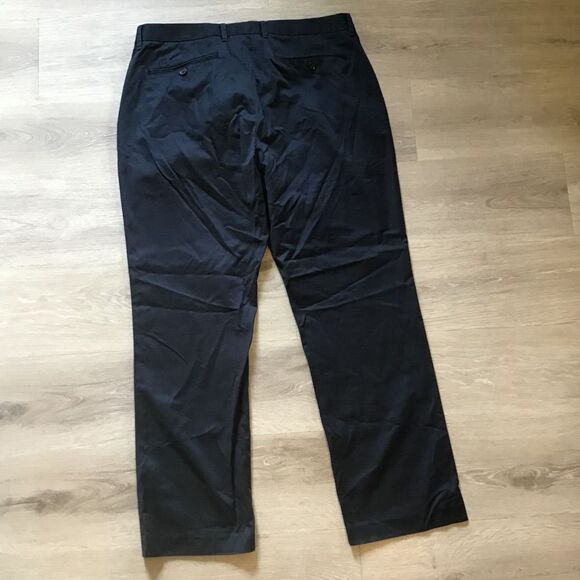 Bonobos Chino Pants Monday Mens 38 X 30 Black Flat Front Straight Leg Golf - Picture 7 of 8